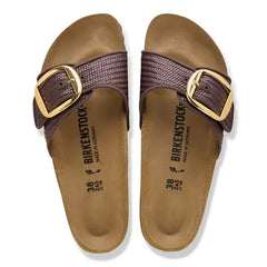 Madrid Big Buckle Raffia Textile