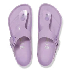 Gizeh Big Buckle Natural Leather Patent High-Shine Crocus