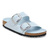 Arizona Big Buckle Natural Leather Patent High Shine Baby Blue