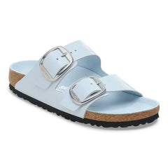 Arizona Big Buckle Natural Leather Patent High Shine Baby Blue