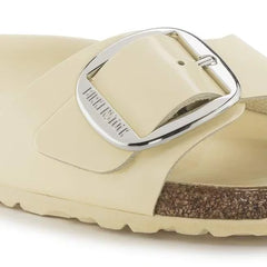 Madrid Big Buckle Natural Leather Patent High Shine Butter