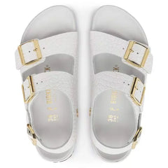Milano Embossed Leather Emboss white