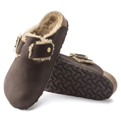 Boston Bold Shearling Leather Espresso