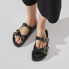 Franca Natural Leather Patent High Shine Black
