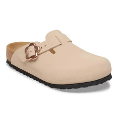 Boston Flower Buckle Kids Birko-Flor Nubuck