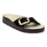 Madrid Big Buckle Pearl Natural Leather Patent