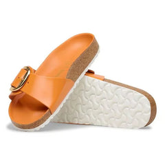 Madrid Big Buckle Natural Leather Patent