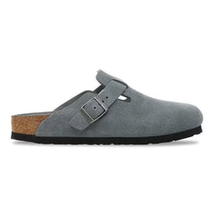 Boston Soft Footbed Suede Leather Basalt Gray Tonal