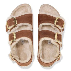 Milano Big Buckle Shearling Natural Leather Oiled