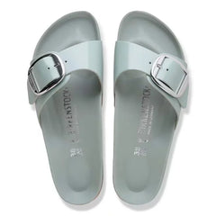 Madrid Big Buckle Natural Leather Patent
