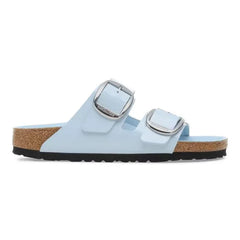 Arizona Big Buckle Natural Leather Patent High Shine Baby Blue
