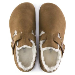 London Shearling Suede Leather
