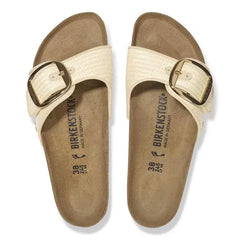 Madrid Big Buckle Raffia Textile