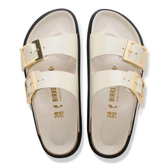Arizona Droplet Buckle Natural Leather Patent