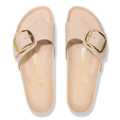 Madrid Big Buckle Natural Leather Patent