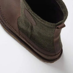 FILSON Lahti Natural Leather-Felt Forest Green / Roast