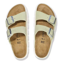 Arizona Chunky Suede Leather Faded Lime