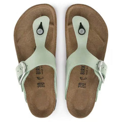 Gizeh Big Buckle Nubuck Leather Matcha