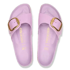 Madrid Big Buckle Natural Leather Patent