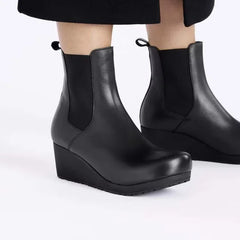 Ebba Slip On Leather Black/Black
