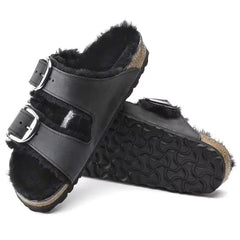 Arizona Big Buckle Shearling Natural Leather Oiled