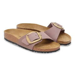 Madrid Big Buckle Nubuck Leather Faded Purple