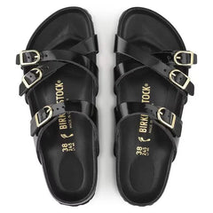 Franca Natural Leather Patent High Shine Black