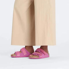 Uji Nubuck-Suede Leather Fuchsia Tulip