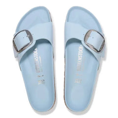 Madrid Big Buckle Natural Leather Patent