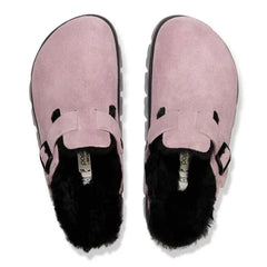 Boston Chunky Shearling Suede Leather Faded Purple