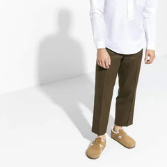 London Shearling Suede Leather