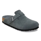 Boston Soft Footbed Suede Leather Basalt Gray Tonal
