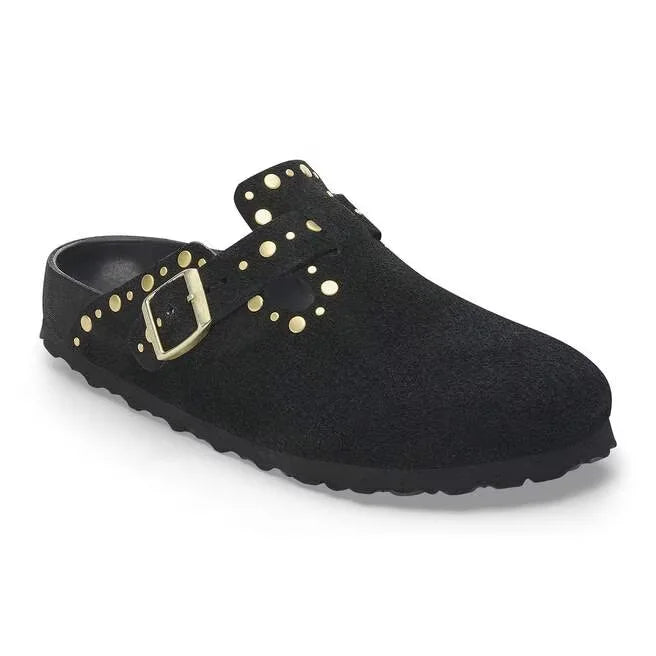 Boston Rivet Suede Leather