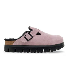 Boston Chunky Shearling Suede Leather Faded Purple
