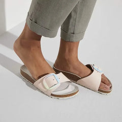 Madrid Big Buckle Leather Light Rose