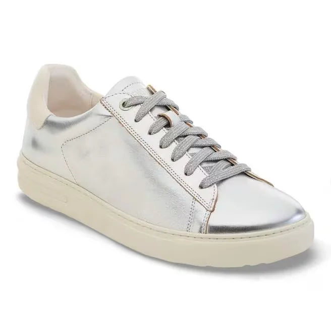 Bend Low Leather Metallic Silver