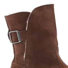 Uppsala Shearling Suede Leather Espresso