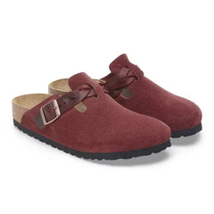 Boston Braided Suede Leather Zinfandel