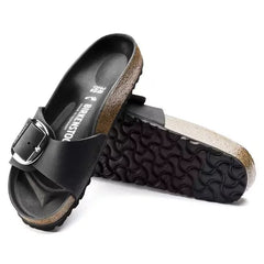 Madrid Big Buckle Natural Leather Oiled
