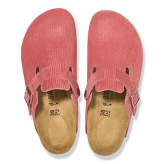 Boston Suede Embossed Corduroy Sienna Red