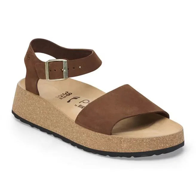 Glenda Nubuck Leather Dark Tea