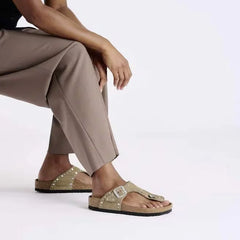 Gizeh Rivet Suede Leather