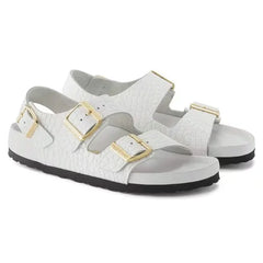 Milano Embossed Leather Emboss white