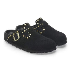 Boston Rivet Suede Leather