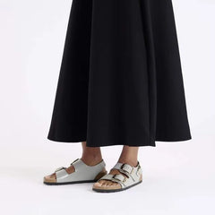 Milano Big Buckle Natural Leather Patent