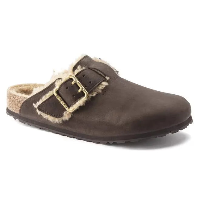 Boston Bold Shearling Leather Espresso