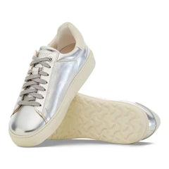 Bend Low Leather Metallic Silver