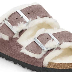 Arizona Shearling Suede Leather-Shearling Faded Purple