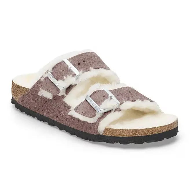 Arizona Shearling Suede Leather-Shearling Faded Purple