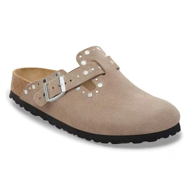 Boston Rivet Suede Leather